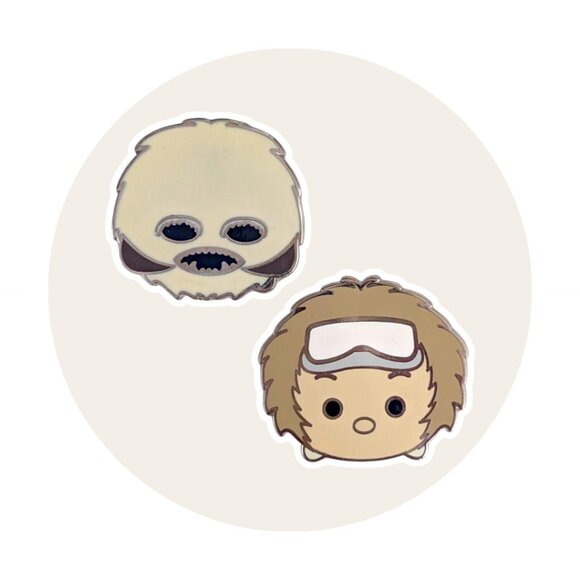 Star Wars Disney Pins: Wampa and Hoth Han Solo Tsum Tsums - Picture 1 of 5
